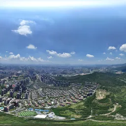 Highsky building green forest