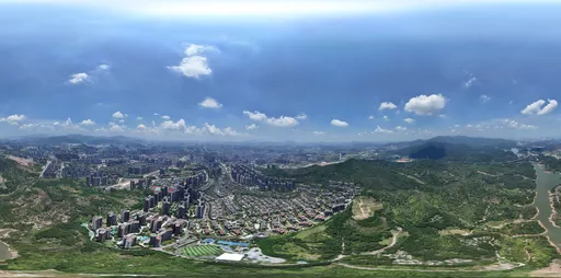 Highsky building green forest