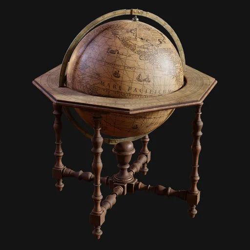 Standing Terrestrial Globe