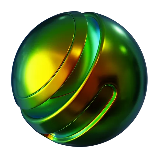 Iridescent Metal Green