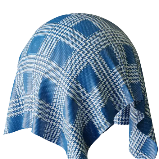 Blue checkered