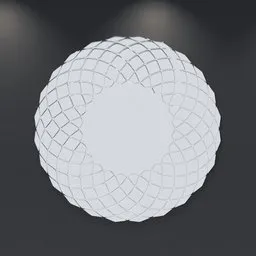Modern Mirror (Geometric Flower pattern)