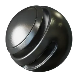 Brushed silver metal
