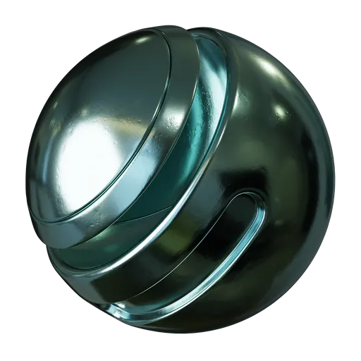 Turquoise Scratched Painted Steel