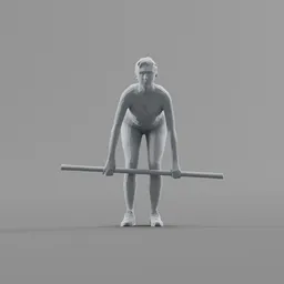 Lowpoly Fitness Girl