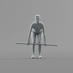 Lowpoly Fitness Girl