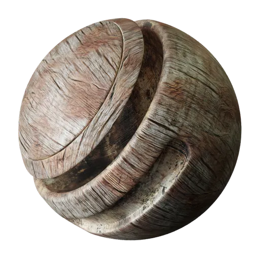 2K PBR Weathered Wood texture for Blender 3D with realistic aged finish, worn textures, subtle discoloration, and seamless detail.