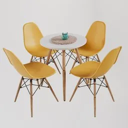 Table and chair Charles Eames