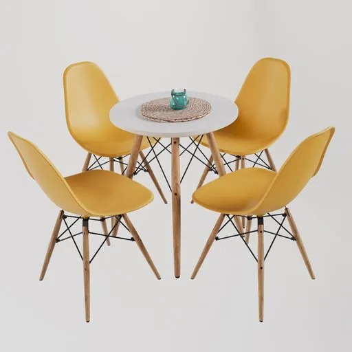 Table and chair Charles Eames