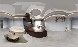 Modern Open Living and Kitchen Space