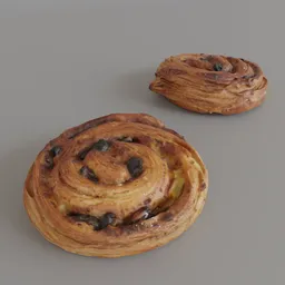 Raisin bread pastrie