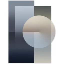 Colour Dial Angular Indigo Carpet