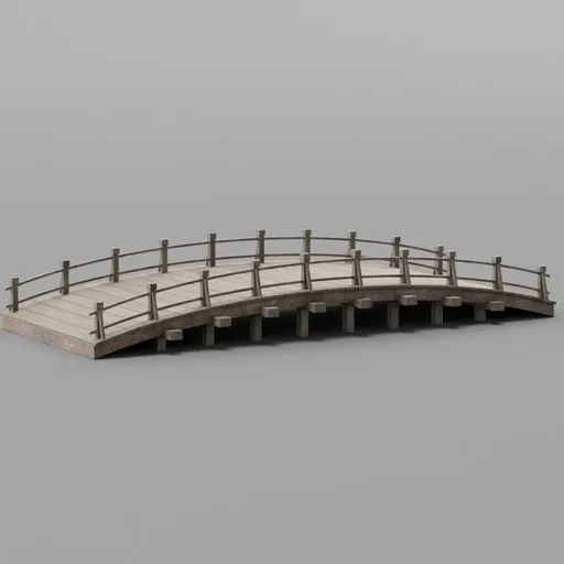 Ancient wooden bridge