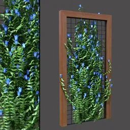 Wooden Climbing Flower Frame