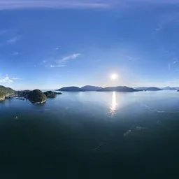 Ocean Landscape Sunset Aerial