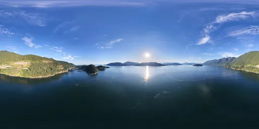 Ocean Landscape Sunset Aerial