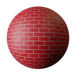Red Grooved Brick
