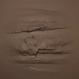 Rock Rugged Jagged Brush