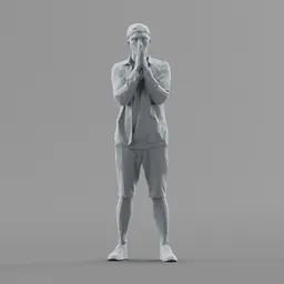 Lowpoly Male Standing