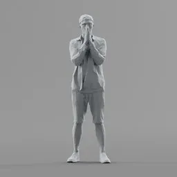Lowpoly Male Standing