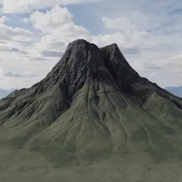 Volcano Mountain Landscaspe