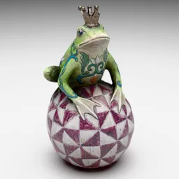 Crowned Frog on a Ball