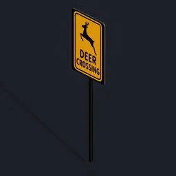 DEER CROSSING Sign