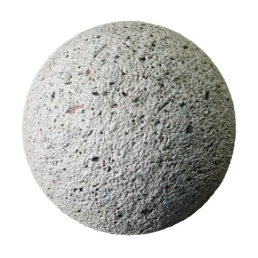 2K PBR volcanic pumice texture for 3D materials, ideal for Blender and similar apps, with realistic tiling and detail.