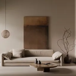 Serene Minimalist Living Room