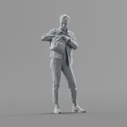 Lowpoly Female Standing