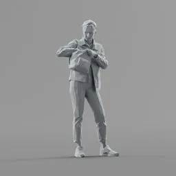 Lowpoly Female Standing