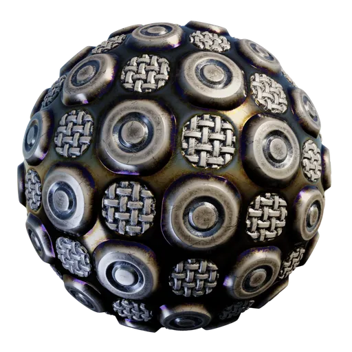 Stylize metallic bumpy texture