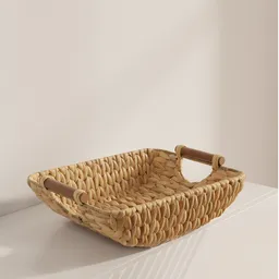 Rustic Woven Water Hyacinth Basket