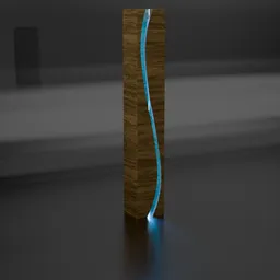 Standing Wooden Ambient lamp