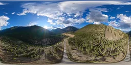 Sunny Cloudy Mountain Valley