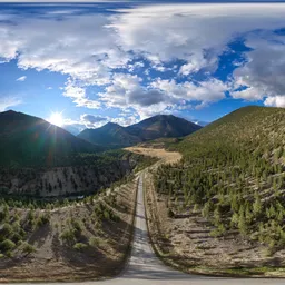 Sunny Cloudy Mountain Valley