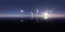 Sci-fi Planet Pure Sky Sunset