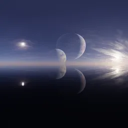 Sci-fi Planet Pure Sky Sunset