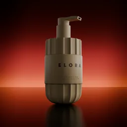 Body Lotion Pump Bottle Mockup