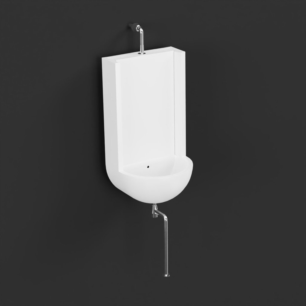 Urinal 3D Toilet / Bidet models BlenderKit