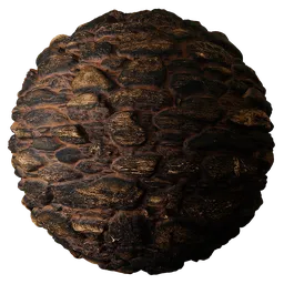 Stone Cobble Wall Black