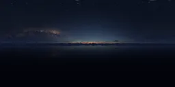 Night Twilight Landscape Stars