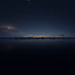 Night Twilight Landscape Stars