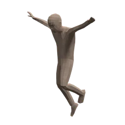 Low Poly Kid Jumping Down