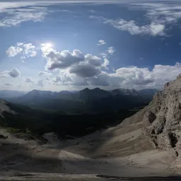 Dramatic Clouds over Landscape