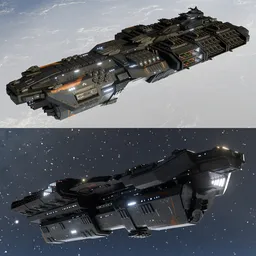 Scifi Battleship Leviathan