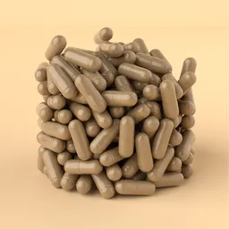 High-quality Blender 3D capsule model showcasing detailed design for pharmaceutical visualization and assets creation.