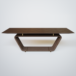 "Get the sleek and modern Ducto Slim table for your Blender 3D designs. With a wooden top and metal base, this table features rounded lines and distinct horizon perfect for any project. Designed and manufactured by Sier - the ideal addition to your 3D model collection."