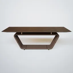 "Get the sleek and modern Ducto Slim table for your Blender 3D designs. With a wooden top and metal base, this table features rounded lines and distinct horizon perfect for any project. Designed and manufactured by Sier - the ideal addition to your 3D model collection."