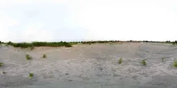 Sparse Sandy Field at Dusk - HDRI